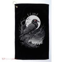F-Caw-F Black Bird  Golf Towel thumb 0