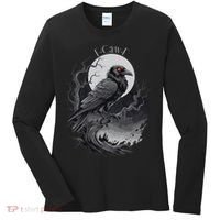 F-Caw-F Black Bird  Women's Long Sleeve Shirt thumb 0
