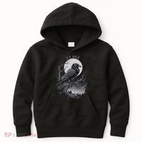 F-Caw-F Black Bird  Kids Hoodie thumb 0