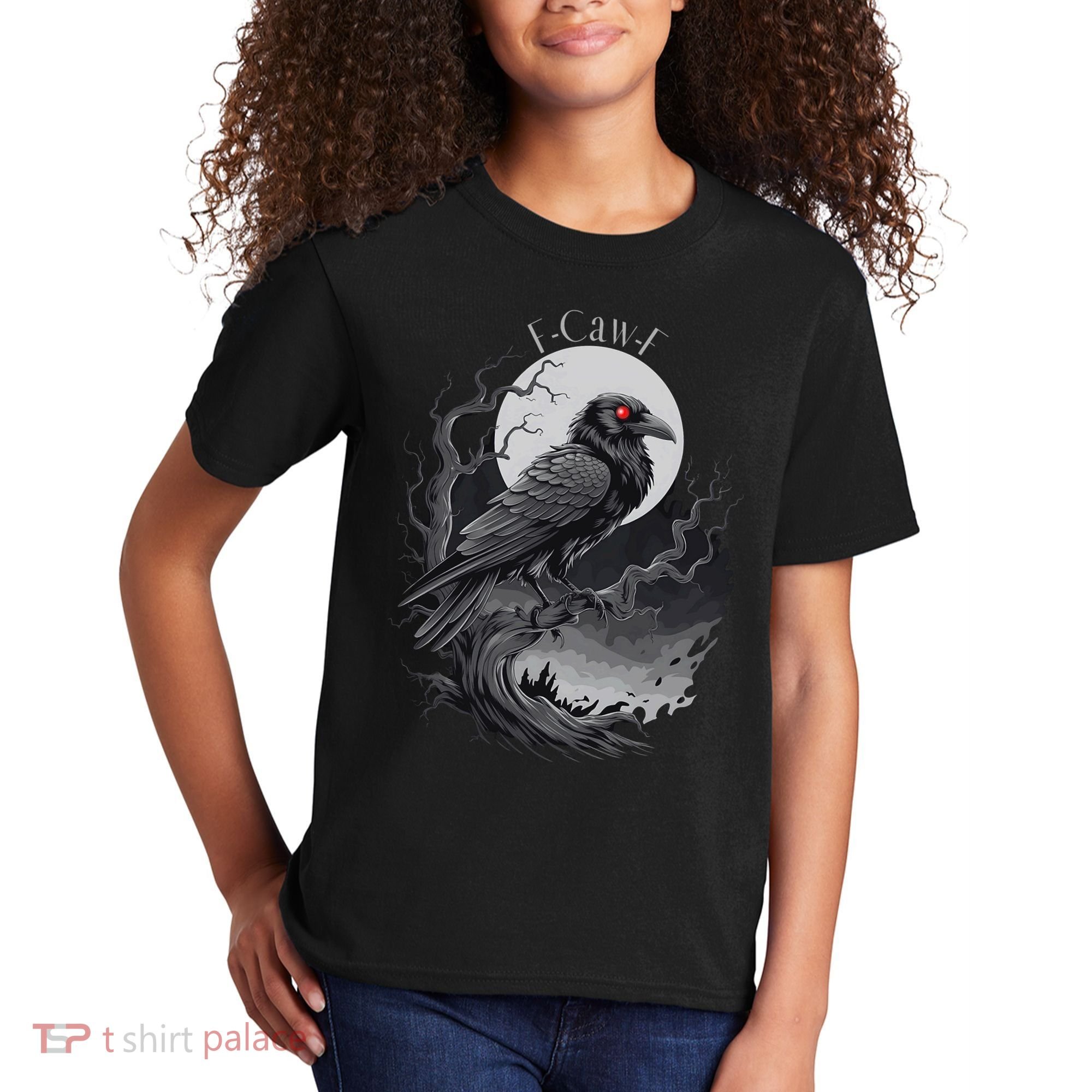 F-Caw-F Black Bird  Kids T-Shirt