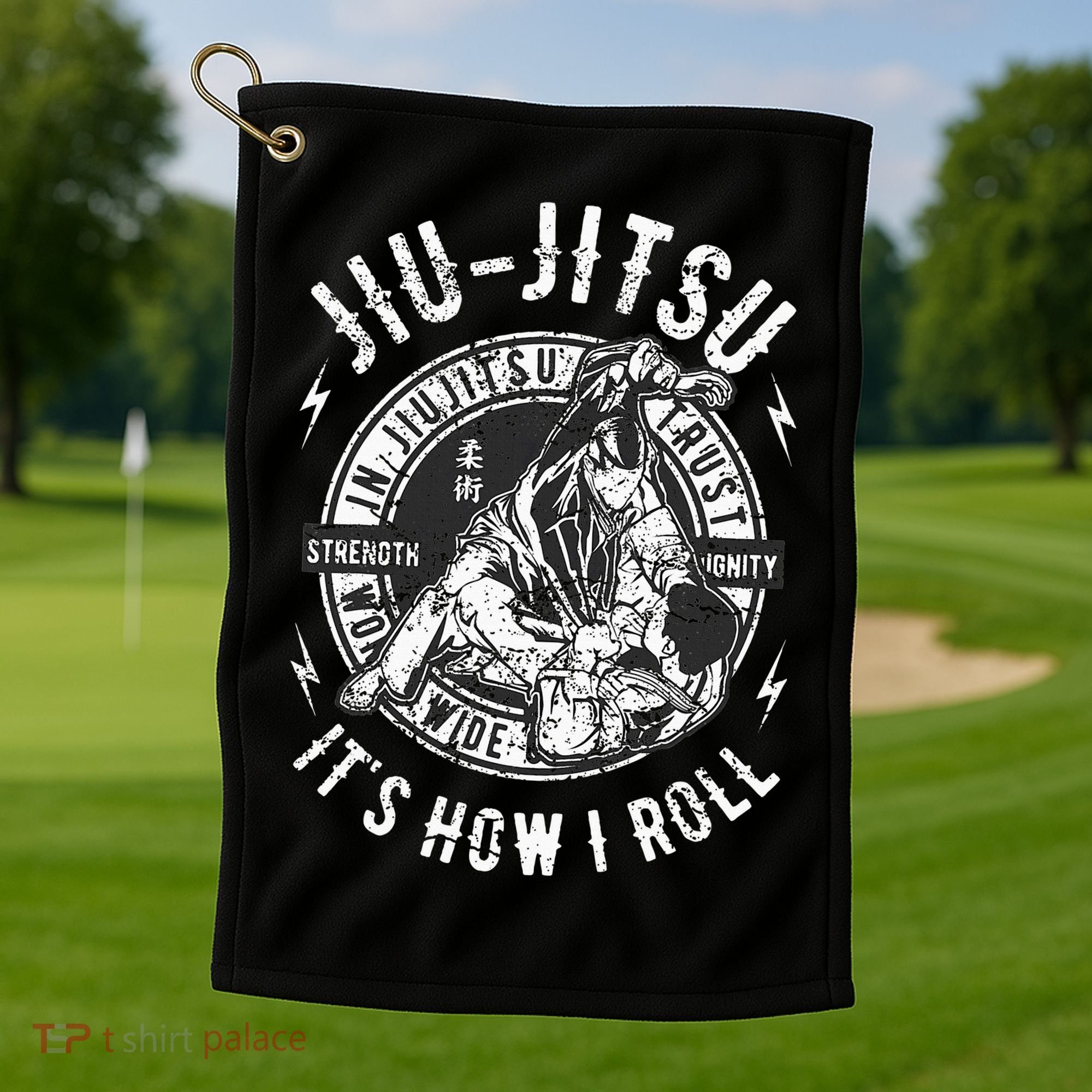Funny Bjj Brazilian Jiu Jitsu Golf Towel