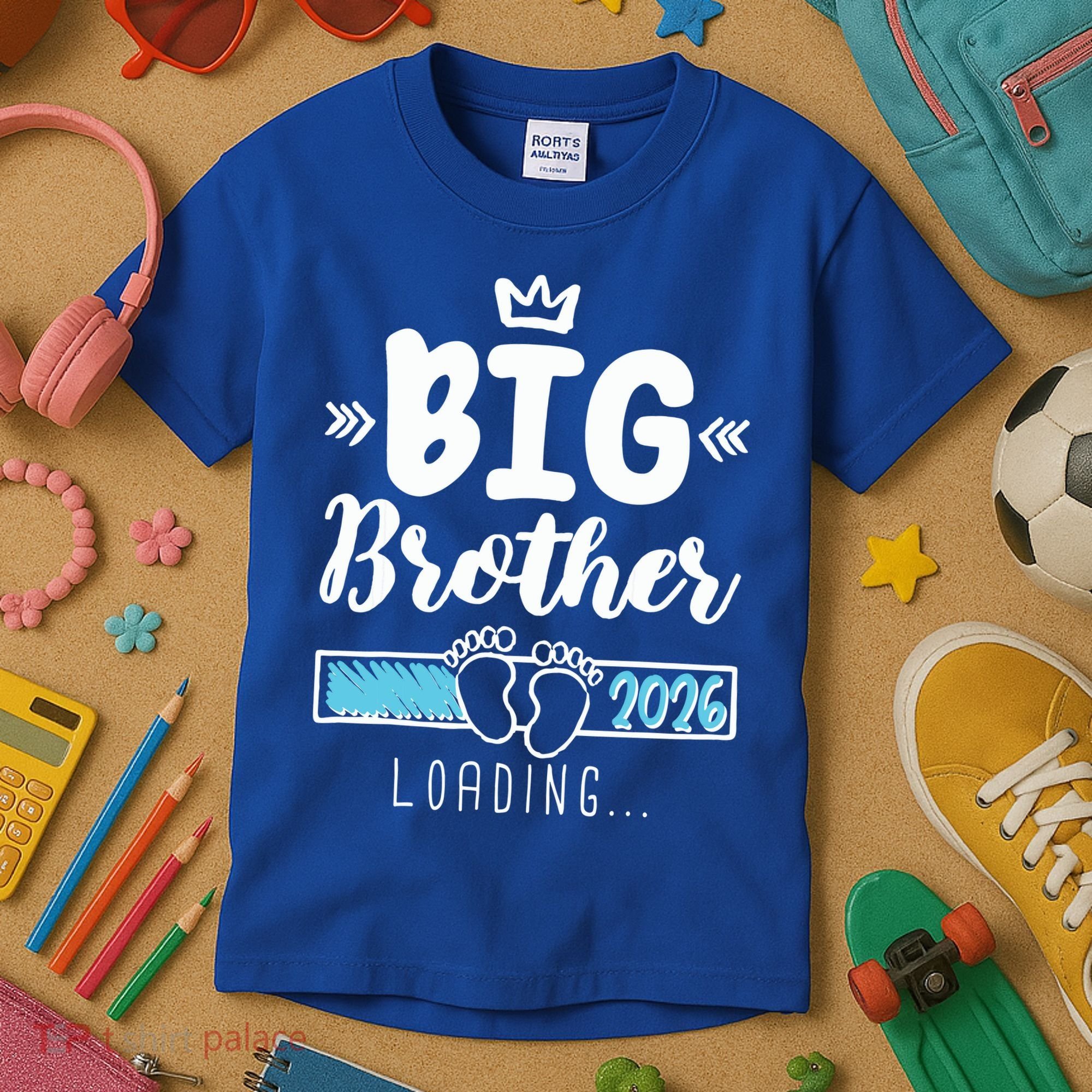 Funny Big Brother 2026 Loading Kids T-Shirt