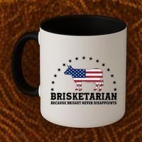 Funny Brisketarian Because Brisket Never Disappoints Coffee Mug thumb 2