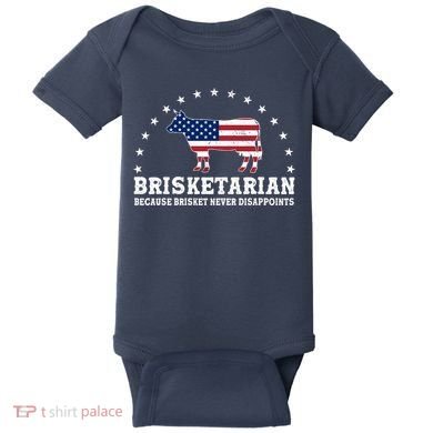 Funny Brisketarian Because Brisket Never Disappoints Baby Bodysuit