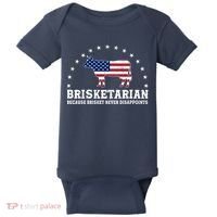 Funny Brisketarian Because Brisket Never Disappoints Baby Bodysuit thumb 0
