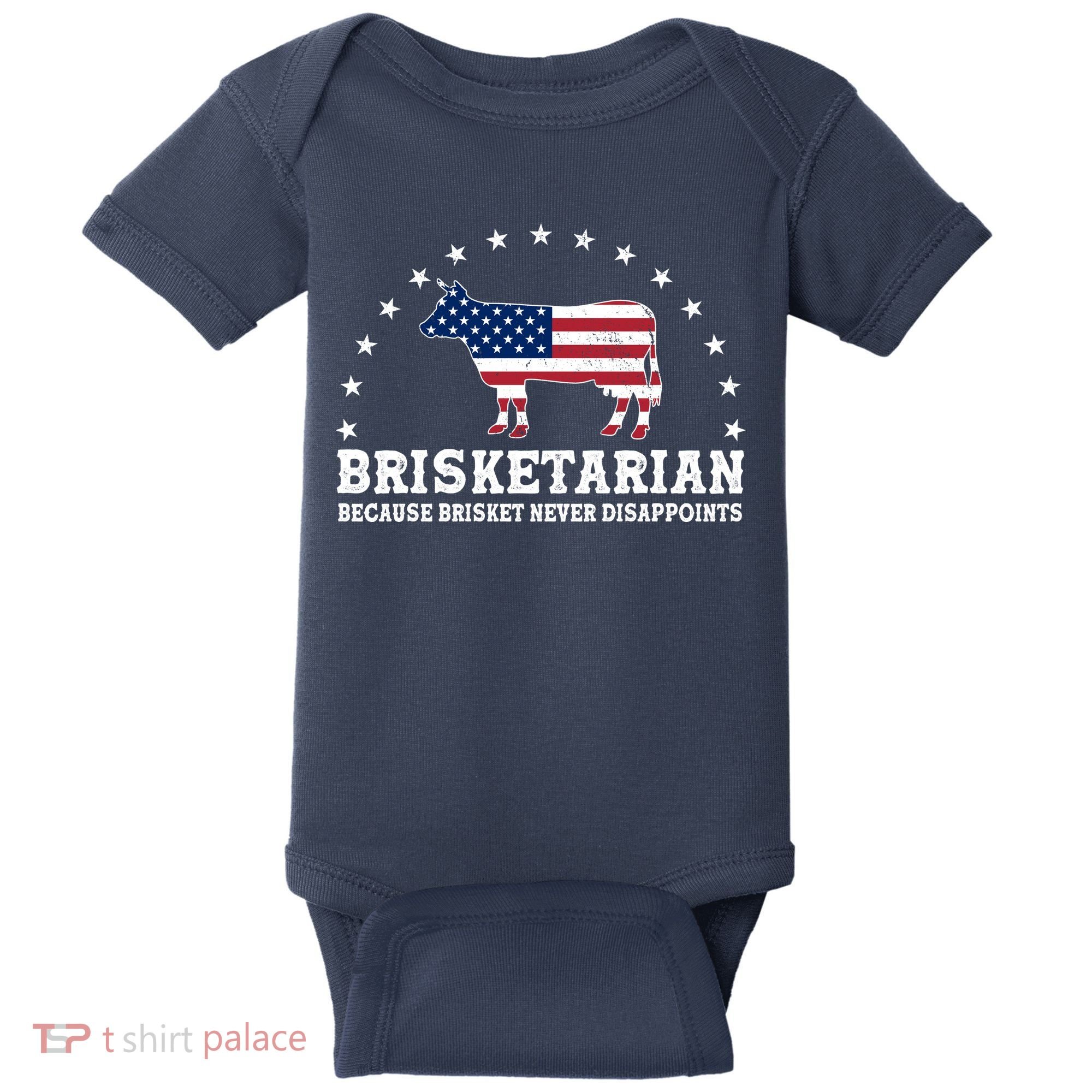Funny Brisketarian Because Brisket Never Disappoints Baby Bodysuit