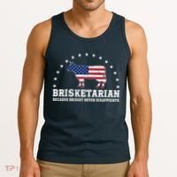Funny Brisketarian Because Brisket Never Disappoints Tank Top thumb 3
