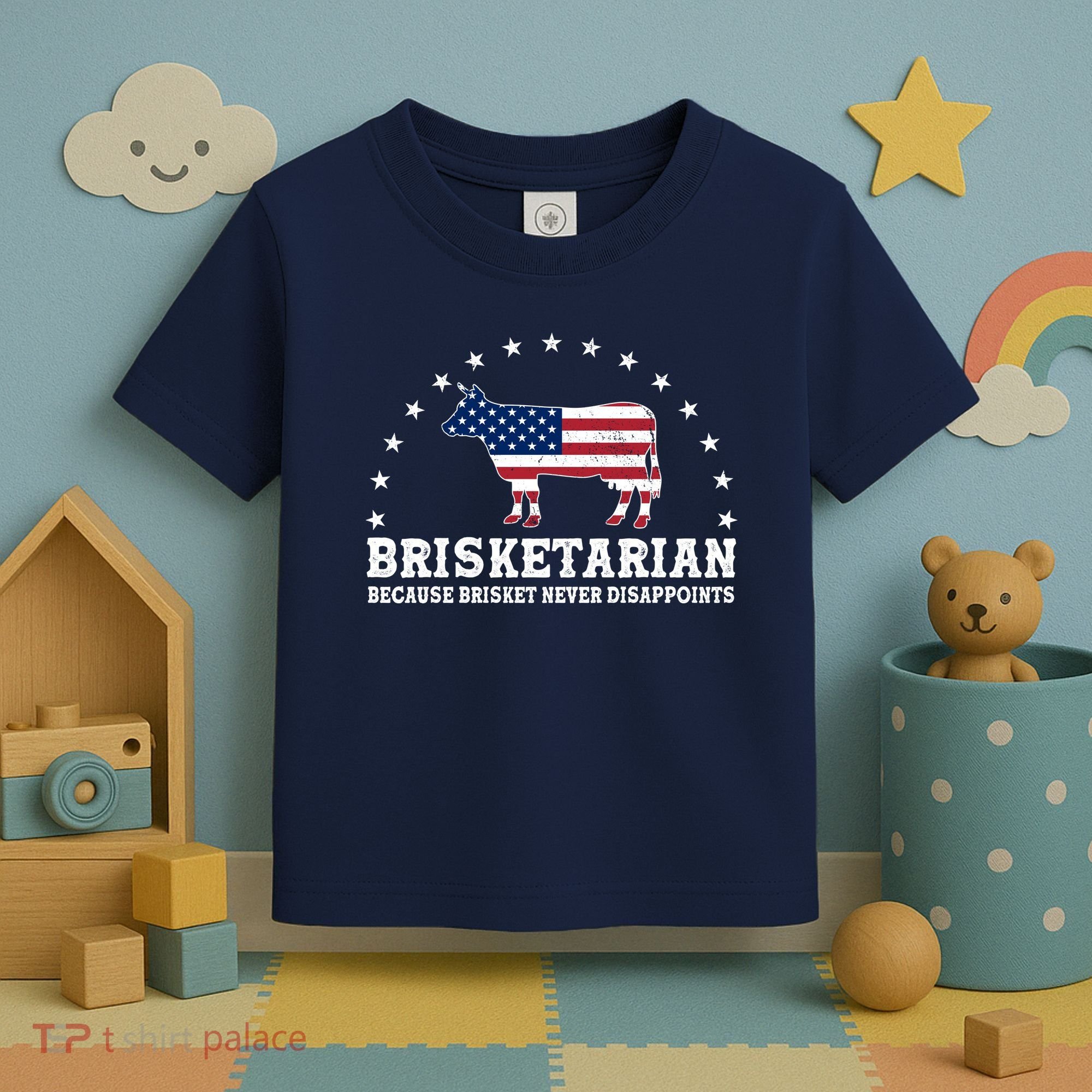 Funny Brisketarian Because Brisket Never Disappoints Toddler T-Shirt