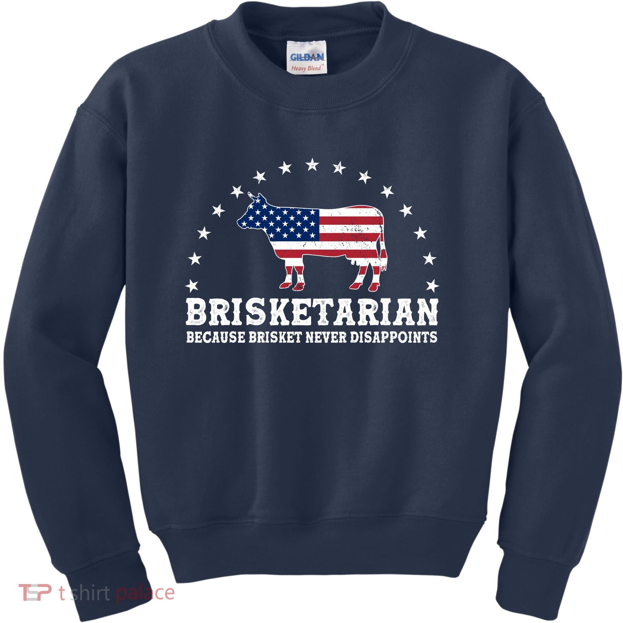 Funny Brisketarian Because Brisket Never Disappoints Kids Sweatshirt