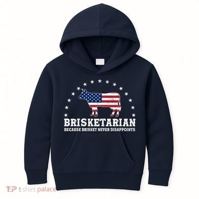 Funny Brisketarian Because Brisket Never Disappoints Kids Hoodie