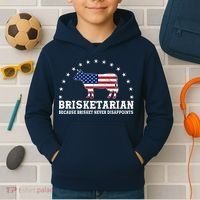 Funny Brisketarian Because Brisket Never Disappoints Kids Hoodie thumb 2
