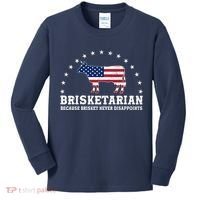 Funny Brisketarian Because Brisket Never Disappoints Kids Long Sleeve Shirt thumb 0