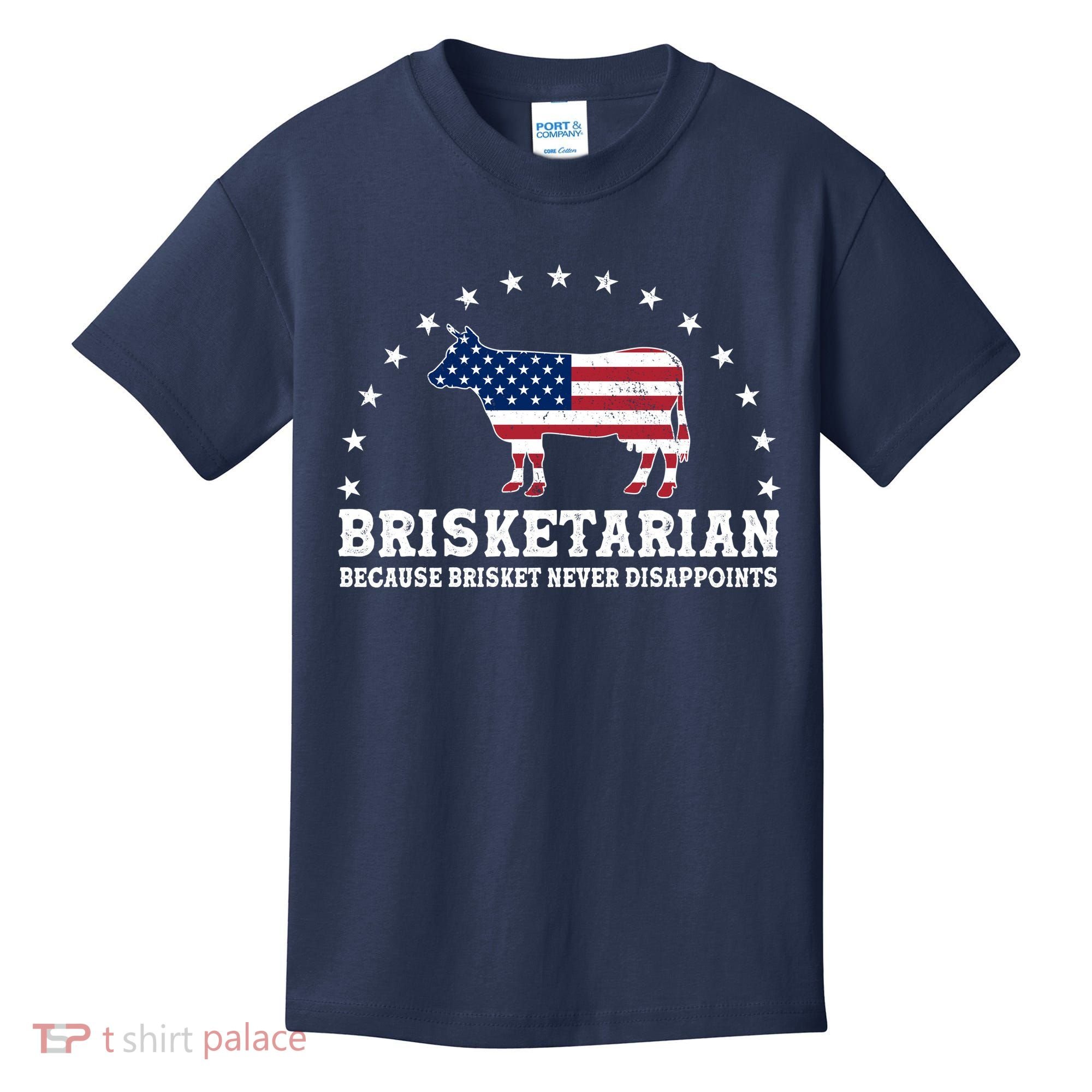 Funny Brisketarian Because Brisket Never Disappoints Kids T-Shirt