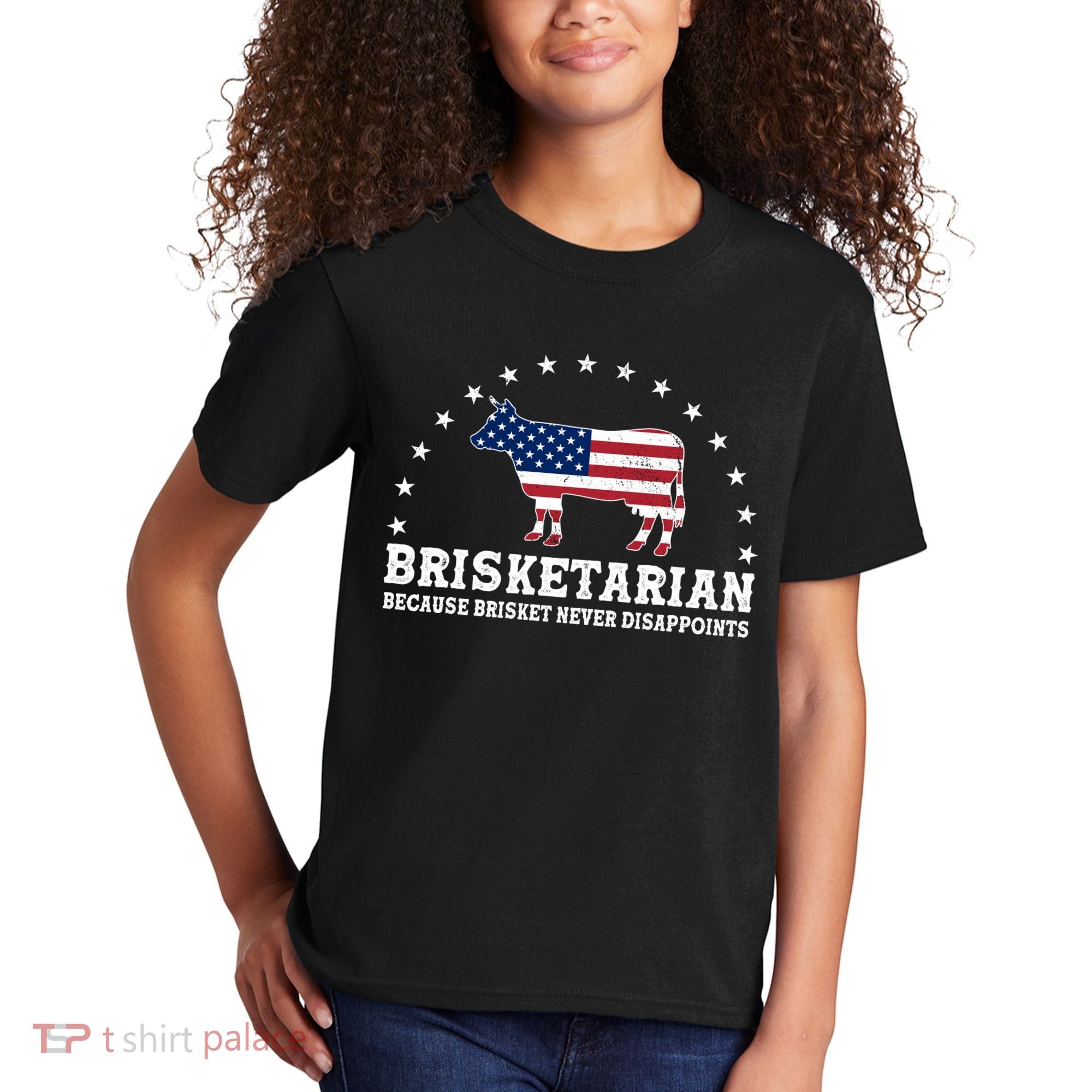 Funny Brisketarian Because Brisket Never Disappoints Kids T-Shirt