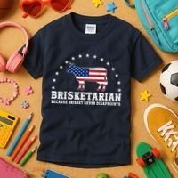 Funny Brisketarian Because Brisket Never Disappoints Kids T-Shirt thumb 3