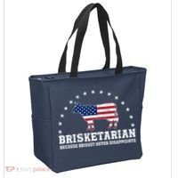 Funny Brisketarian Because Brisket Never Disappoints Tote Bag thumb 2
