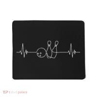 Funny Bowling  Bowler Heartbeat Tee Tenpin Bowling Mousepad thumb 0