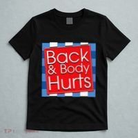 Funny Back Body Hurts Quote Workout Gym Girl T-Shirt thumb 5