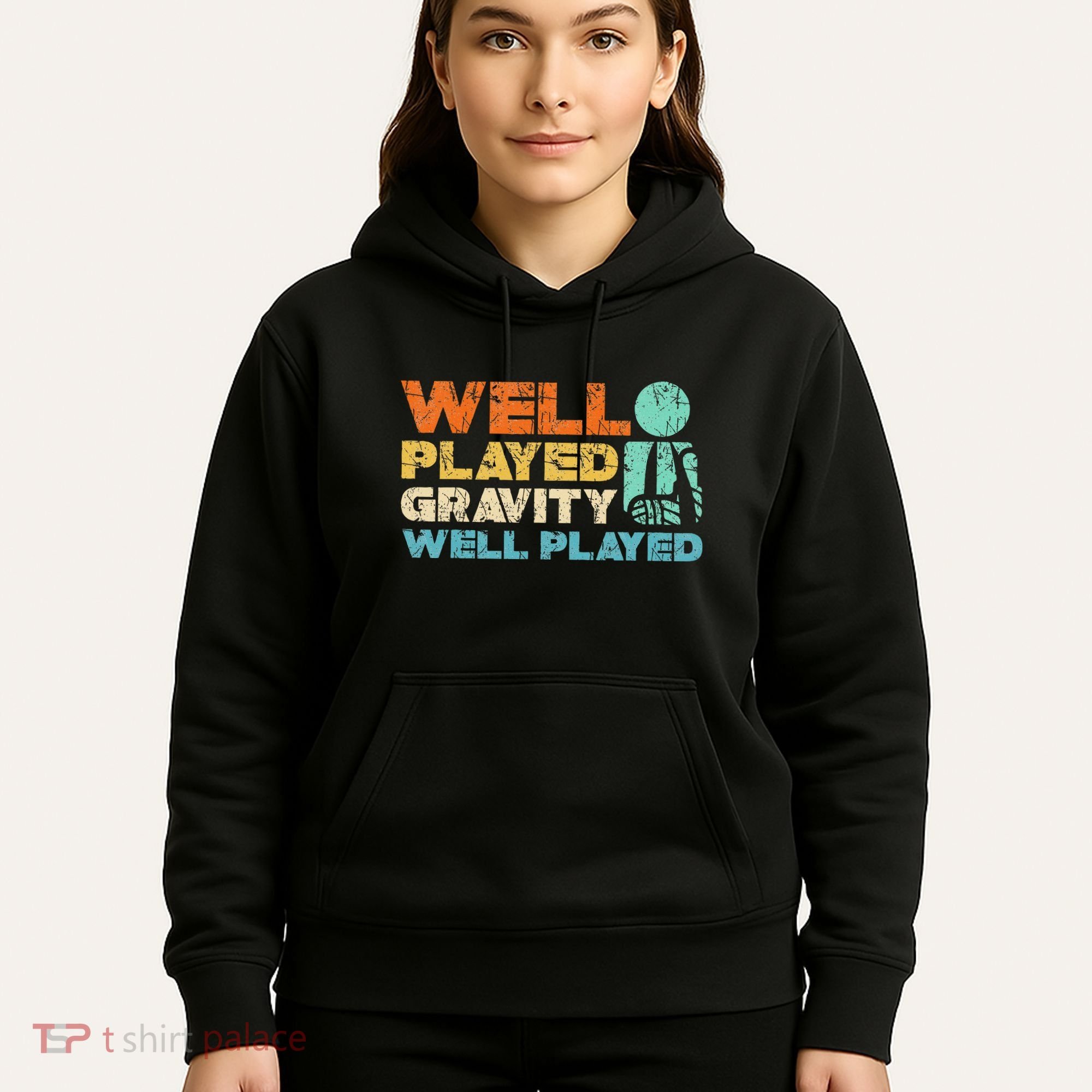 Funny Broken Bone Shoulder Elbow Well Played Gravity Hoodie