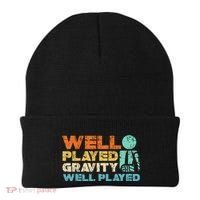 Funny Broken Bone Shoulder Elbow Well Played Gravity Beanie thumb 0