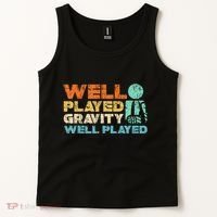Funny Broken Bone Shoulder Elbow Well Played Gravity Tank Top thumb 2