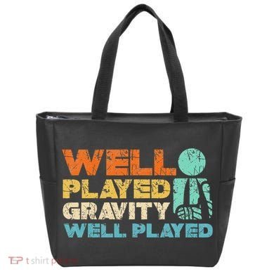 Funny Broken Bone Shoulder Elbow Well Played Gravity Tote Bag