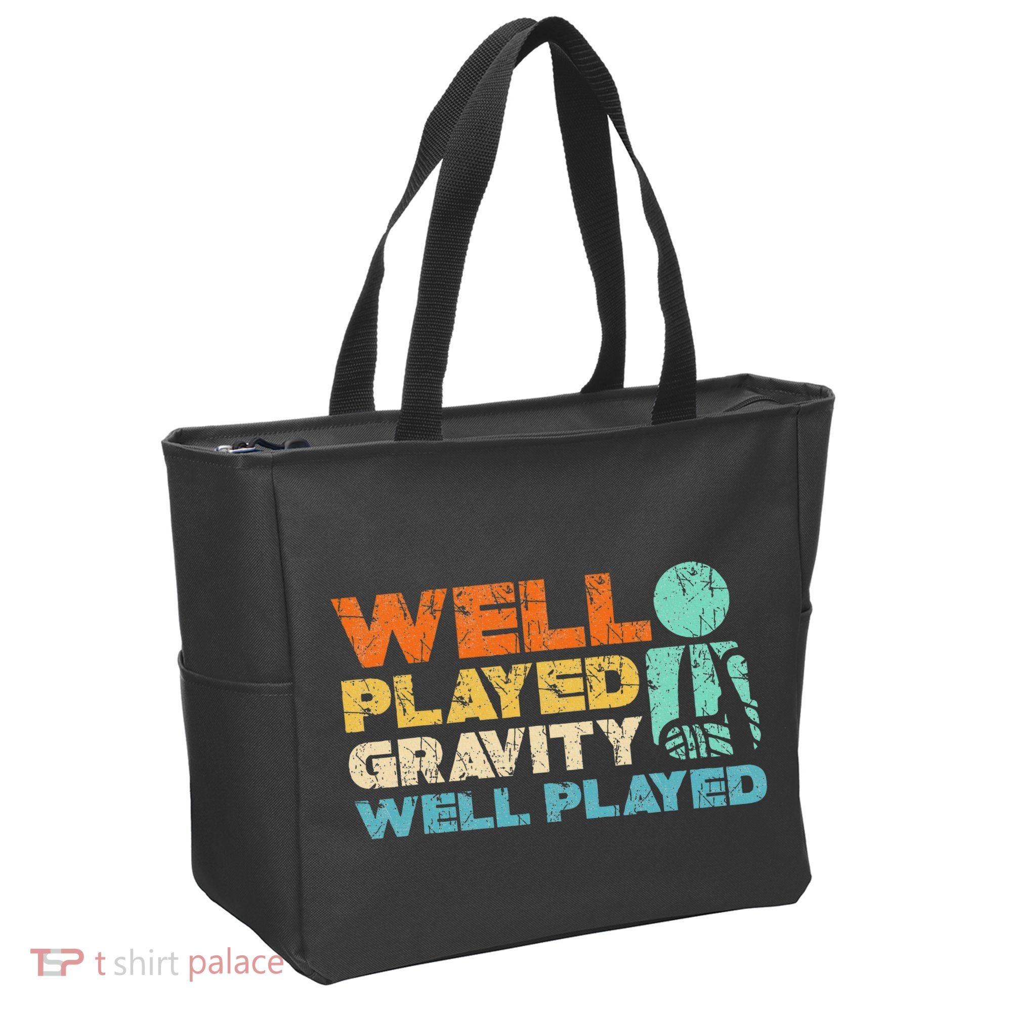 Funny Broken Bone Shoulder Elbow Well Played Gravity Tote Bag