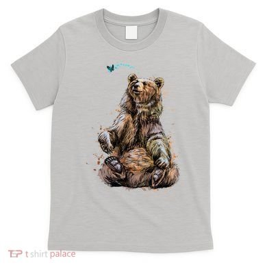 Friendly Brown Bear Sitting And Waving A Paw T-Shirt
