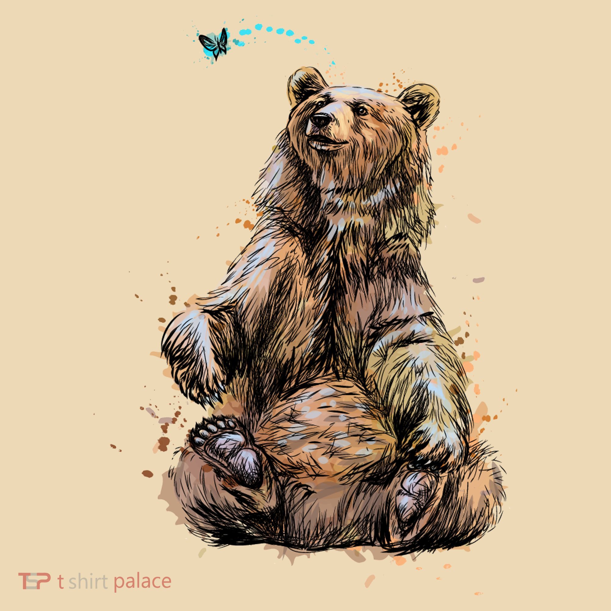 Friendly Brown Bear Sitting And Waving A Paw Tote Bag