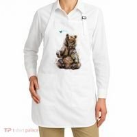 Friendly Brown Bear Sitting And Waving A Paw Apron thumb 2