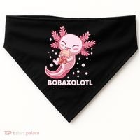 Funny Bobaxolotl Boba Tea Bubble Milk Kawaii Axolotl Anime USA-Made Doggie Bandana thumb 0
