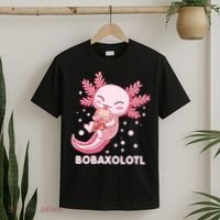 Funny Bobaxolotl Boba Tea Bubble Milk Kawaii Axolotl Anime T-Shirt thumb 2