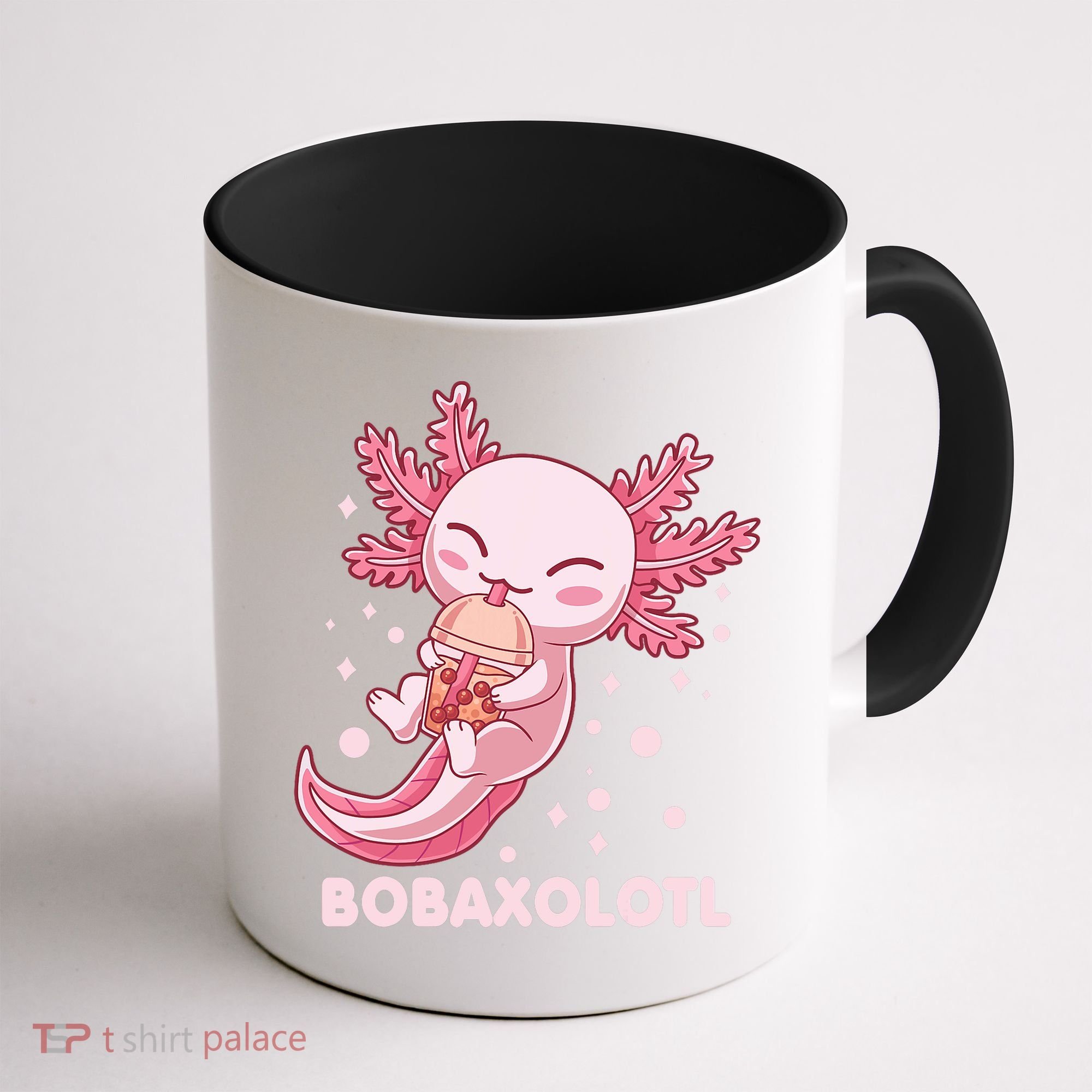 Funny Bobaxolotl Boba Tea Bubble Milk Kawaii Axolotl Anime Coffee Mug
