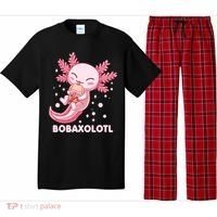 Funny Bobaxolotl Boba Tea Bubble Milk Kawaii Axolotl Anime Pajama Set thumb 0