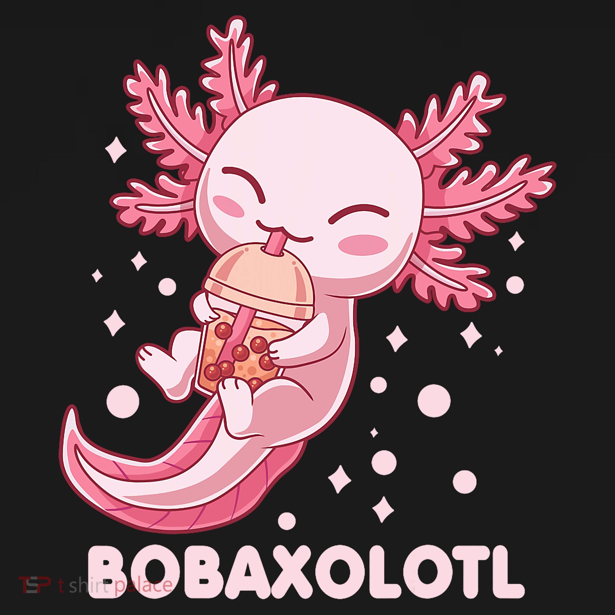 Funny Bobaxolotl Boba Tea Bubble Milk Kawaii Axolotl Anime Women's Hoodie