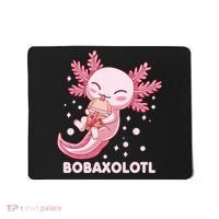 Funny Bobaxolotl Boba Tea Bubble Milk Kawaii Axolotl Anime Mousepad thumb 0