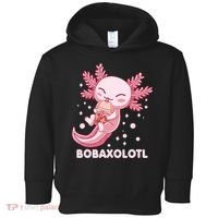 Funny Bobaxolotl Boba Tea Bubble Milk Kawaii Axolotl Anime Toddler Hoodie thumb 0