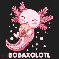 Funny Bobaxolotl Boba Tea Bubble Milk Kawaii Axolotl Anime Golf Towel thumb 3