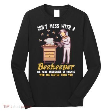 Funny Beekeeper Beekeeping Supplies Honey Bees Beehive Long Sleeve Shirt