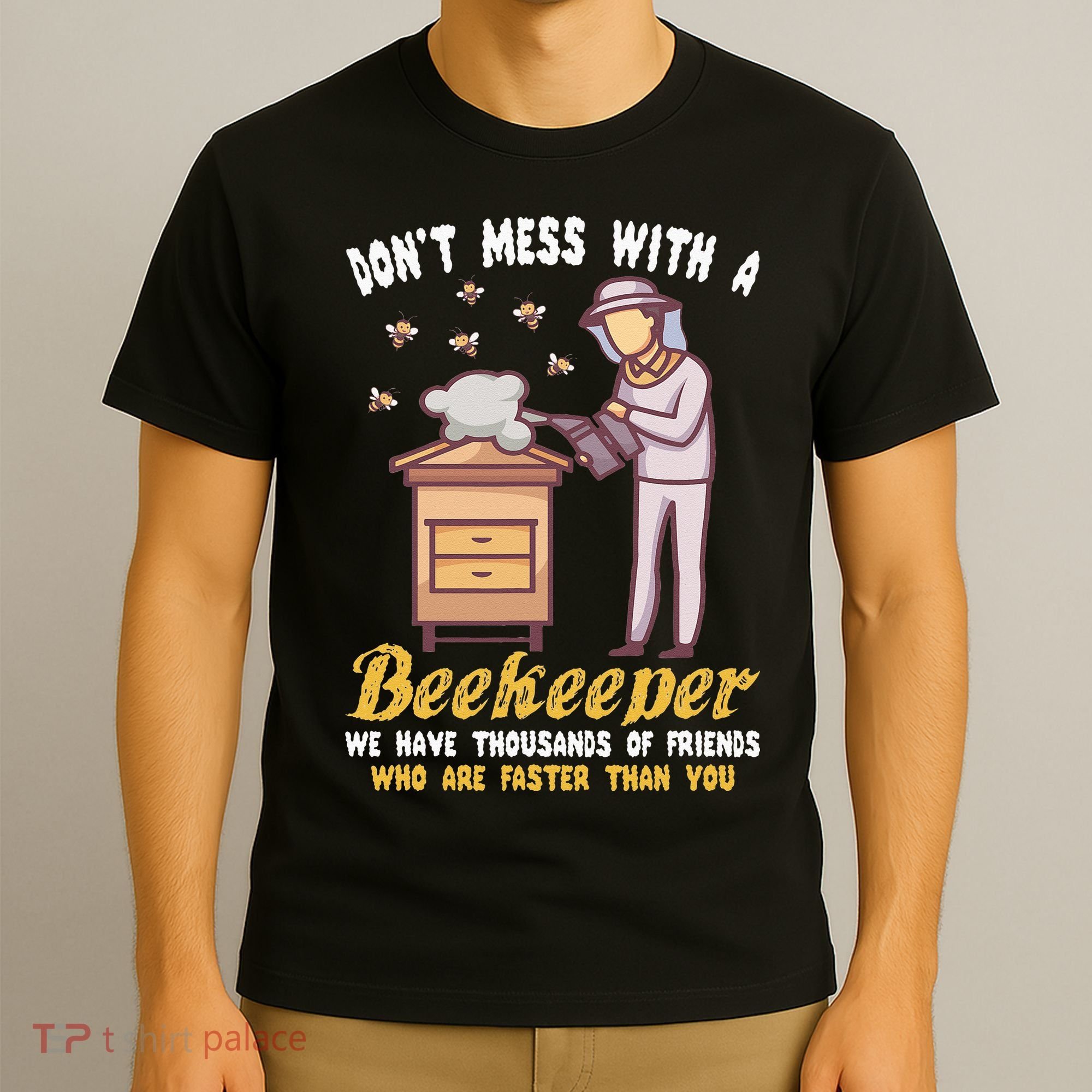 Funny Beekeeper Beekeeping Supplies Honey Bees Beehive T-Shirt