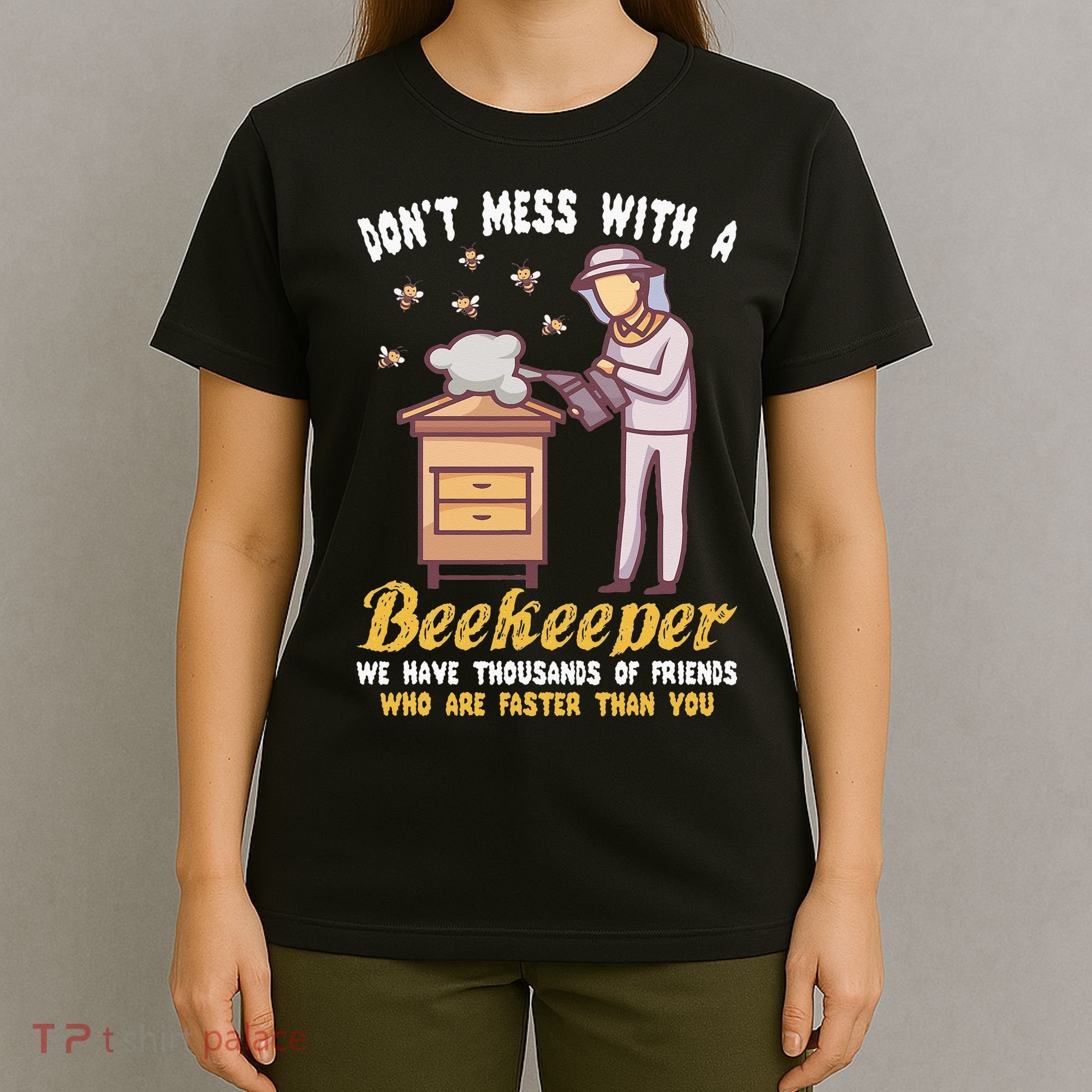 Funny Beekeeper Beekeeping Supplies Honey Bees Beehive T-Shirt