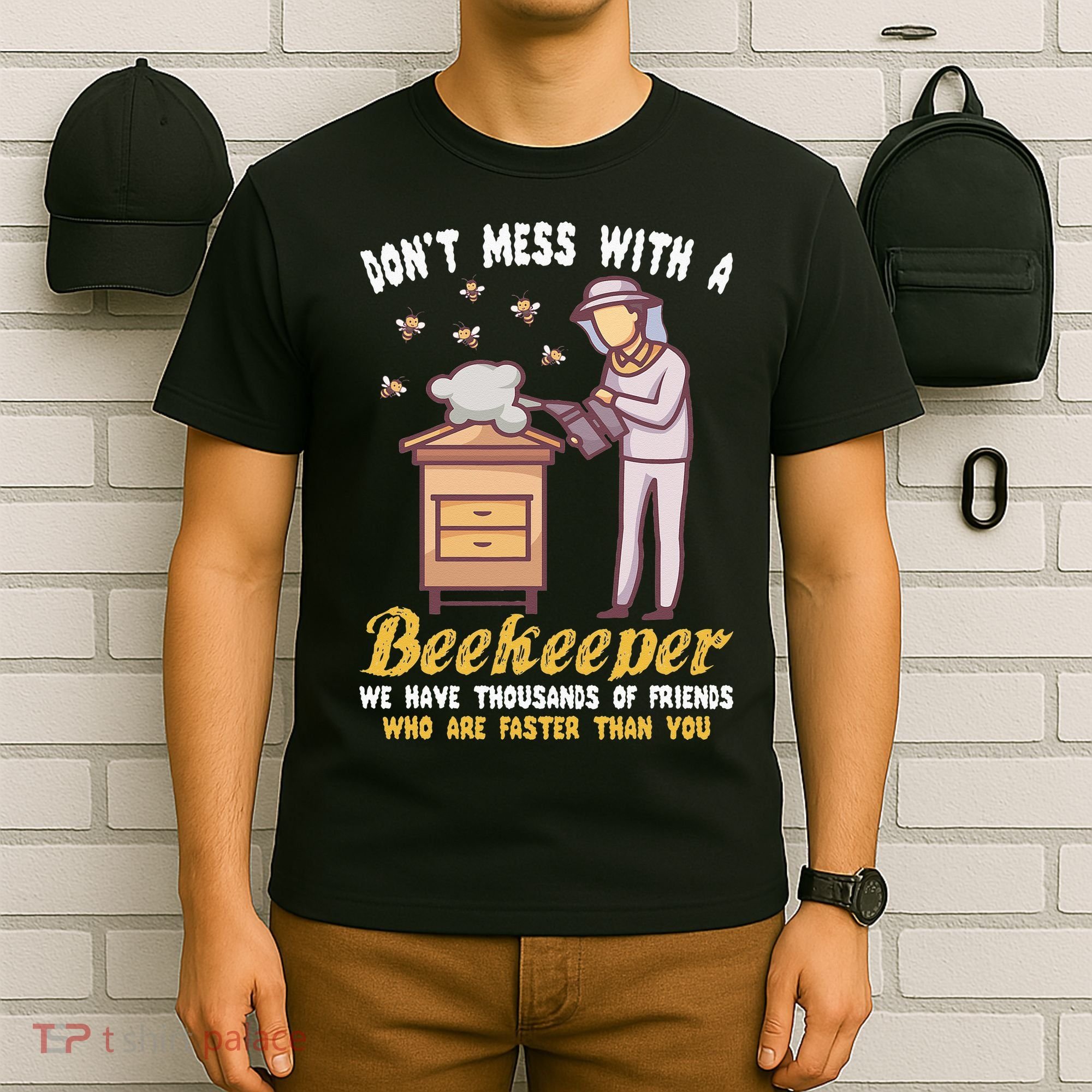 Funny Beekeeper Beekeeping Supplies Honey Bees Beehive T-Shirt