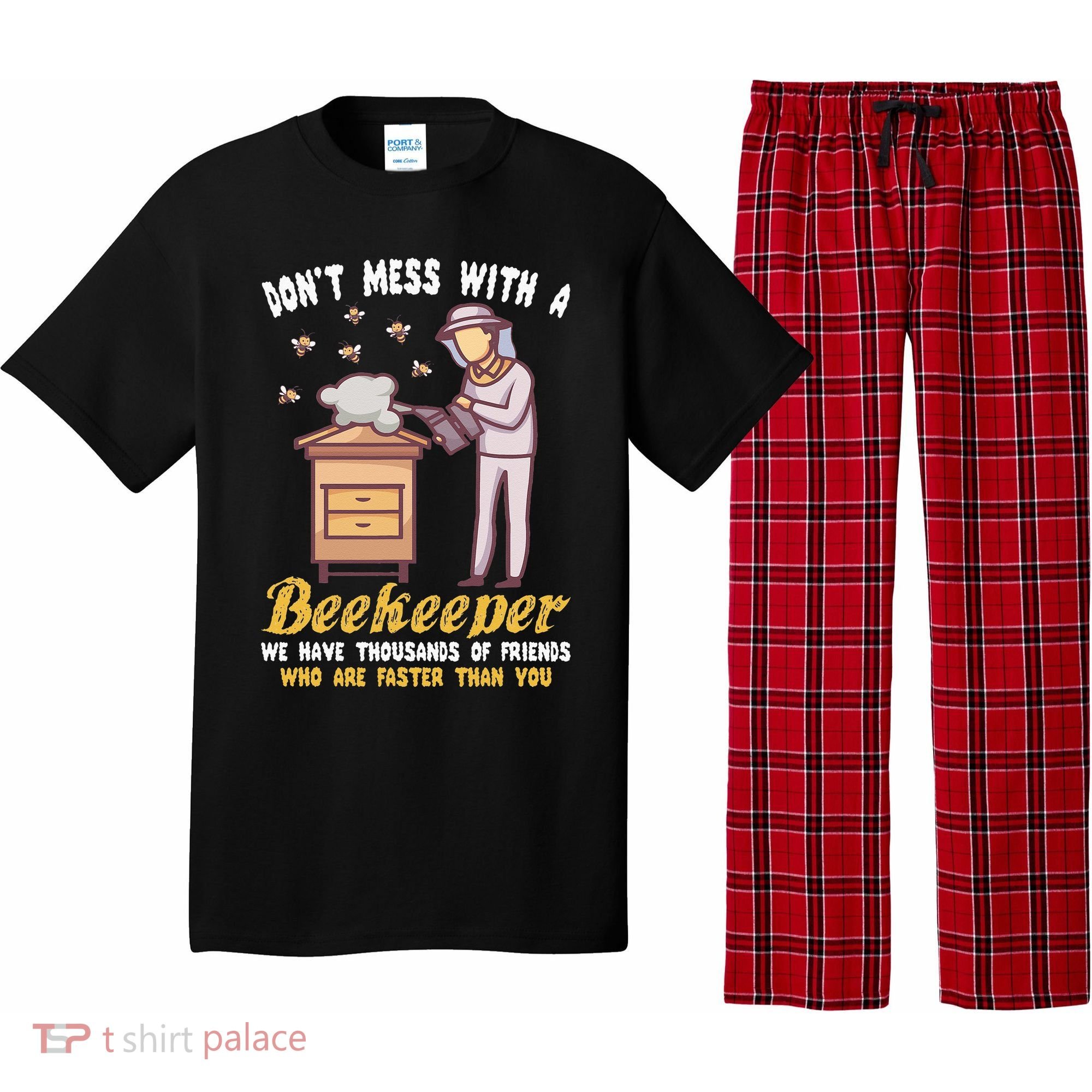 Funny Beekeeper Beekeeping Supplies Honey Bees Beehive Pajama Set