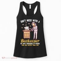 Funny Beekeeper Beekeeping Supplies Honey Bees Beehive Women's Tank Top thumb 0
