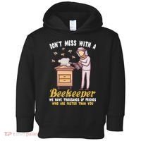 Funny Beekeeper Beekeeping Supplies Honey Bees Beehive Toddler Hoodie thumb 0