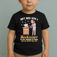 Funny Beekeeper Beekeeping Supplies Honey Bees Beehive Toddler T-Shirt thumb 2