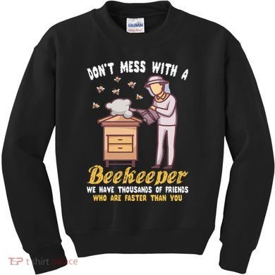 Funny Beekeeper Beekeeping Supplies Honey Bees Beehive Kids Sweatshirt