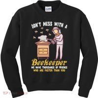 Funny Beekeeper Beekeeping Supplies Honey Bees Beehive Kids Sweatshirt thumb 0