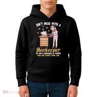 Funny Beekeeper Beekeeping Supplies Honey Bees Beehive Kids Hoodie thumb 4