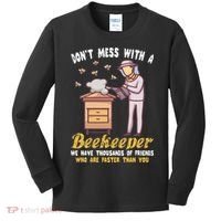 Funny Beekeeper Beekeeping Supplies Honey Bees Beehive Kids Long Sleeve Shirt thumb 0